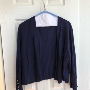 Tommy Hilfiger navy crop cardigan